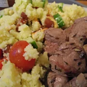 Lamm mit Couscous Salat